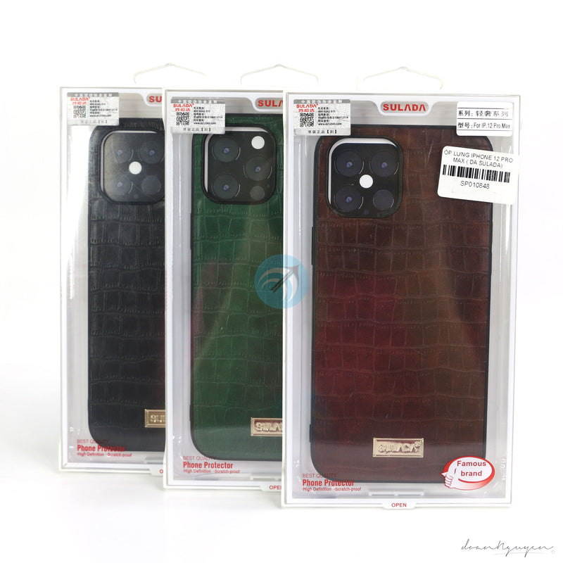 ỐP LƯNG IPHONE 12 PRO MAX ( DA SULADA)