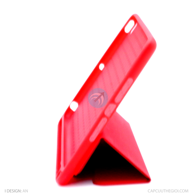 Bao da IPAD MINI 1/ 2/ 3/ 4/ 5 màu đỏ KAKU TPU MINGYA