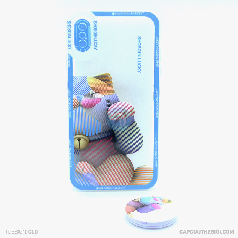 ỐP LƯNG IPHONE X/XS TRONG IN HÌNH KÈM POD