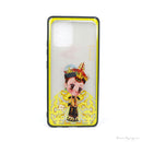 ỐP LƯNG ĐIỆN THOẠI SAMSUNG A91 NHÁM HÌNH VIỀN MÀU