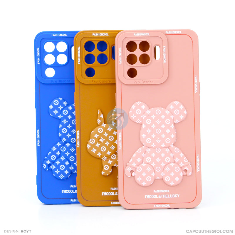 Ốp lưng OPPO A94 dẻo màu hình gấu nổi