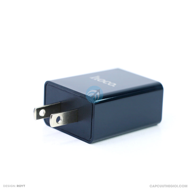 Bộ sạc type C 3.4A màu đen HOCO S2 PLUS bh01t