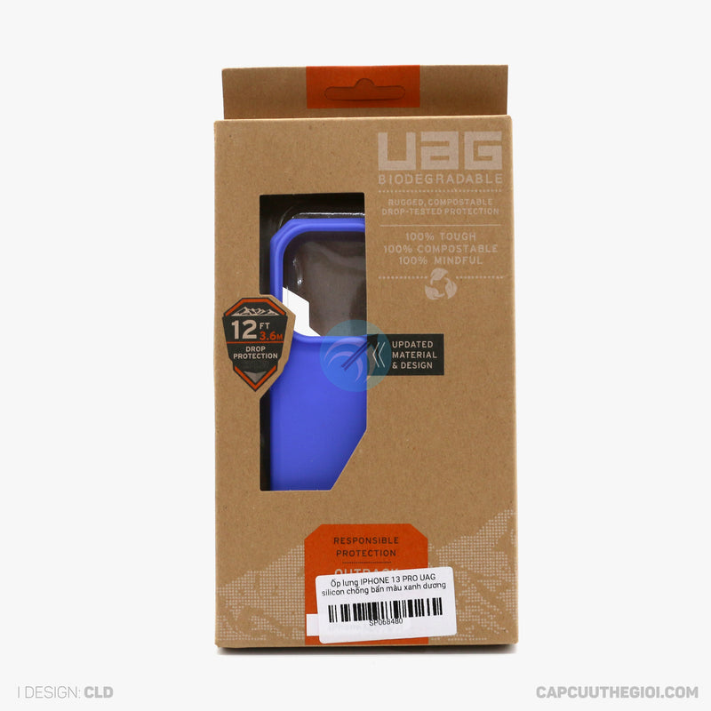 Ốp lưng IPHONE 13 PRO UAG silicon chống bẩn màu xanh dương