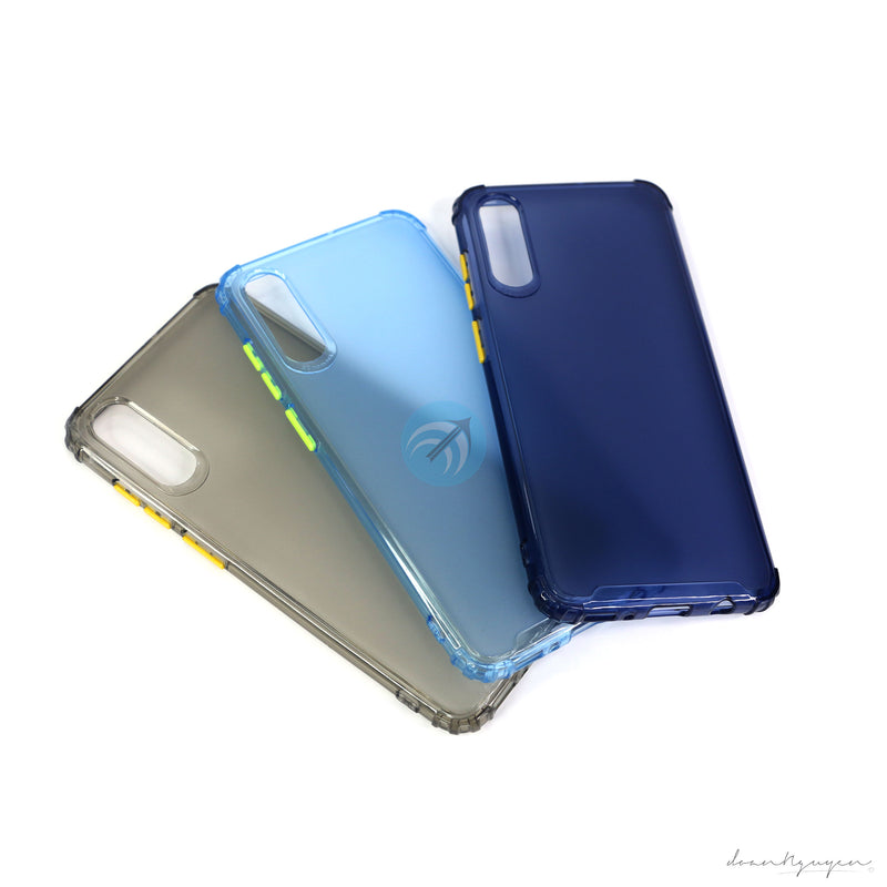 ỐP LƯNG SAMSUNG A70 ( CHỐNG SỐC - NÚT 2 MÀU)