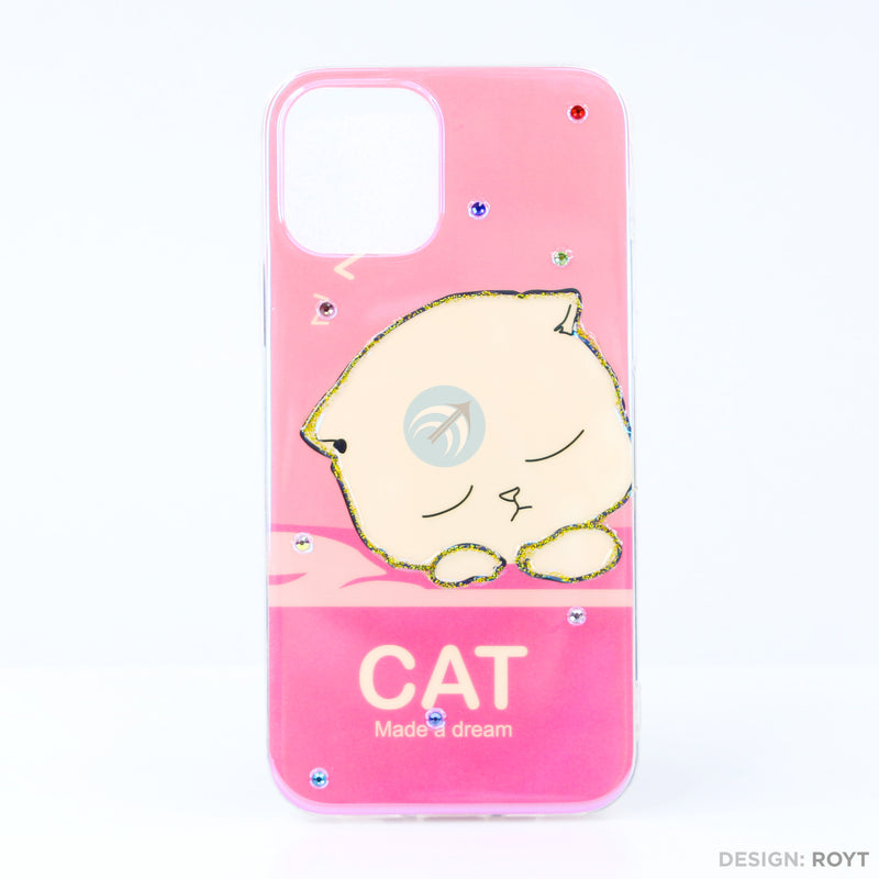 Ốp lưng IPHONE 12 6.1 hình viền dẻo gắn đá