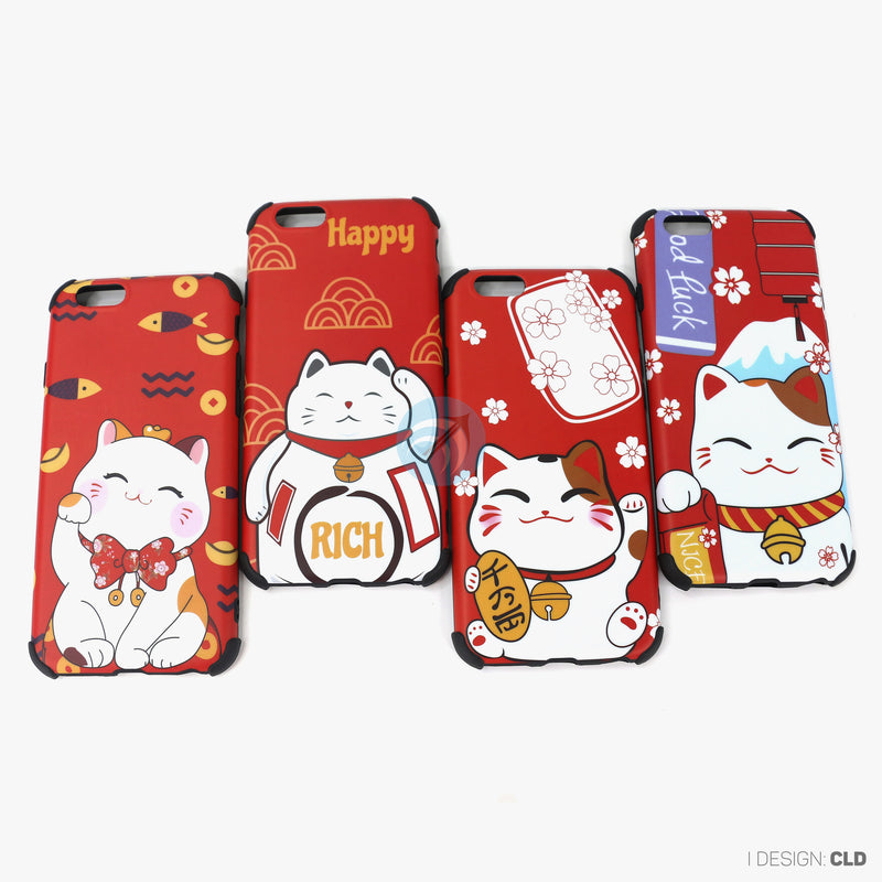 Ốp lưng IPHONE 6G/6S hình mèo thần tài nhựa cứng