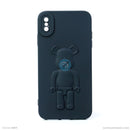 ỐP lưng IPHONE XS MAX hình nổi gấu đứng màu đen