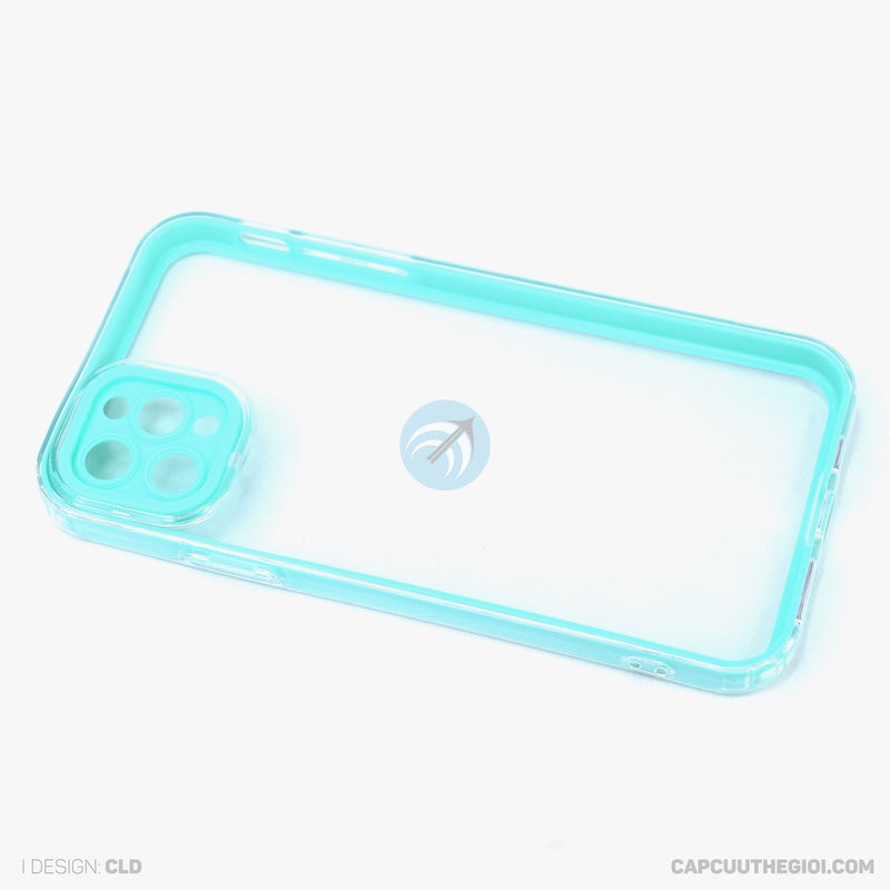 Ốp lưng IPHONE 11 PRO MAX trong tách viền màu