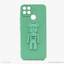 Ốp lưng REALME C25 hình gấu nổi có giá đỡ silicon màu