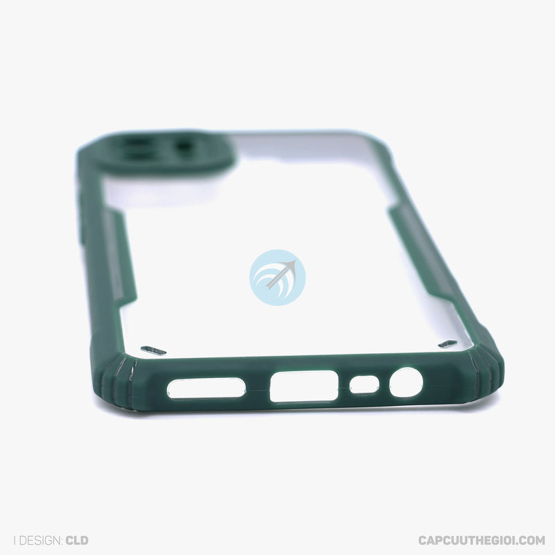 Ốp lưng OPPO A16K chống sốc trong viền màu