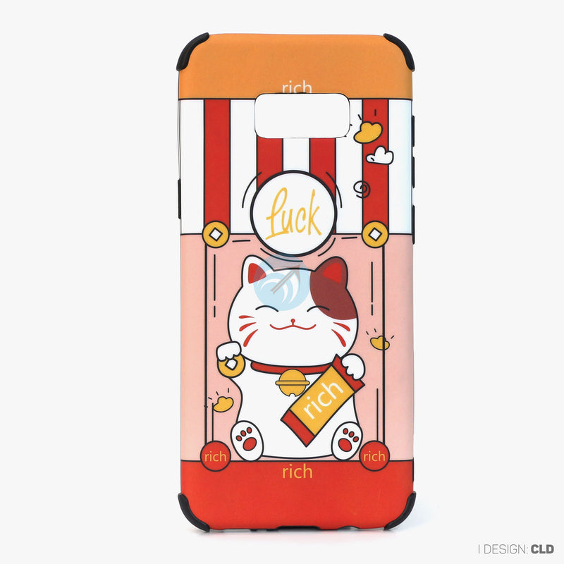 Ốp lưng SAMSUNG S8+ hình mèo thần tài nhựa cứng