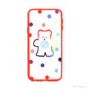 ỐP LƯNG ĐIỆN THOẠI SAMSUNG J4+ NHÁM HÌNH VIỀN MÀU