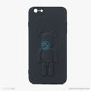 ỐP lưng IPHONE 6+/6S+ hình nổi gấu đứng màu đen