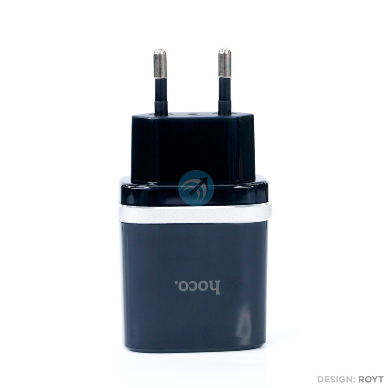 Bộ sạc micro HOCO C12Q QC3.0 charger 18W 1 mét màu đen bh01t