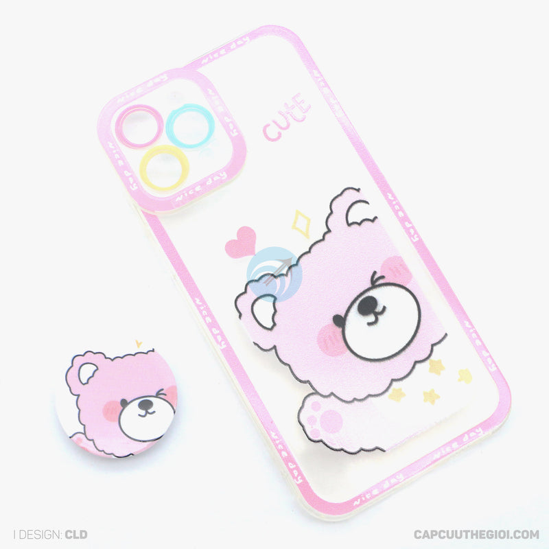 ỐP LƯNG IPHONE 12 PRO MAX TRONG IN HÌNH KÈM POD