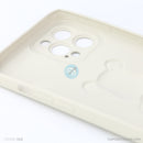 ỐP lưng IPHONE 12 PRO MAX hình nổi gấu đứng màu kem