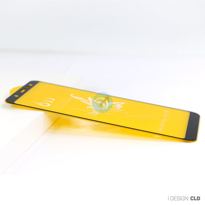 KÍNH CƯỜNG LỰC ĐIỆN THOẠI SAMSUNG A6 PLUS 2018 ĐEN FULL (THIÊN THẦN)