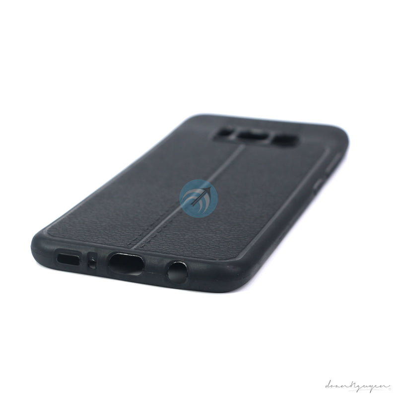 ỐP LƯNG DA ĐIỆN THOẠI SAMSUNG S8 AUTO DẺO ĐEN