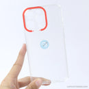 Ốp lưng IPHONE 13 PRO trong viền camera màu đỏ REALSKY