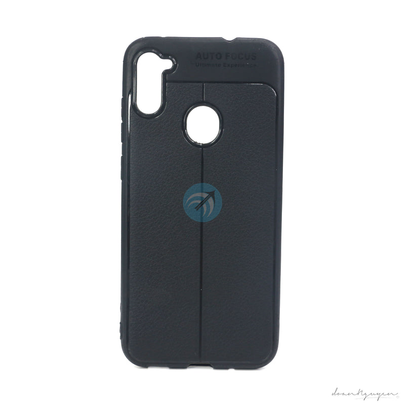 ỐP LƯNG DA ĐIỆN THOẠI SAMSUNG A6+ AUTO DẺO ĐEN