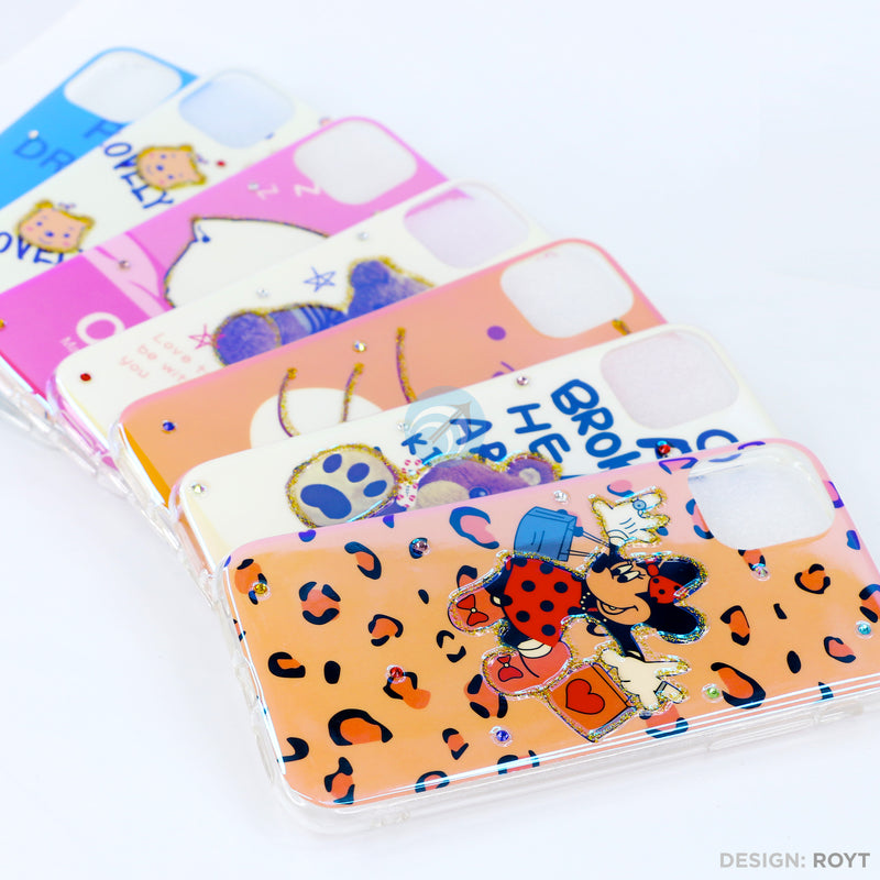 Ốp lưng IPHONE 11 hình viền dẻo gắn đá