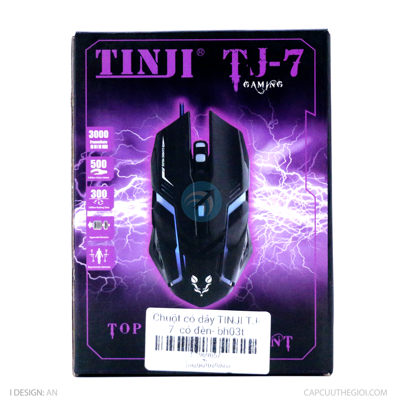 Chuột có dây TINJI TJ-7  có đèn- bh03t