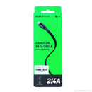 Cáp sạc lightning BOROFONE BU8 2.4A 1.2 mét màu đen bh01t