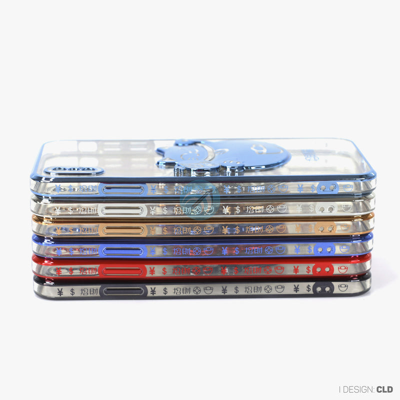 Ốp lưng IPHONE XS MAX hình mèo thần tài nổi viền màu