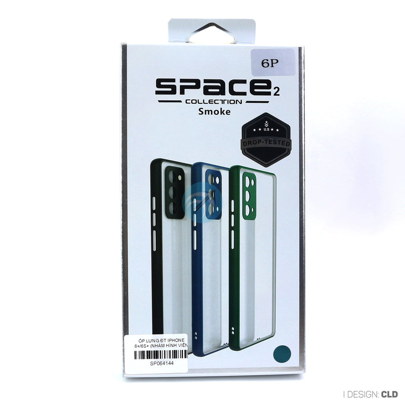 ỐP LƯNG ĐT IPHONE 6+/6S+ (NHÁM HÌNH VIỀN MÀU SPACE HỘP)