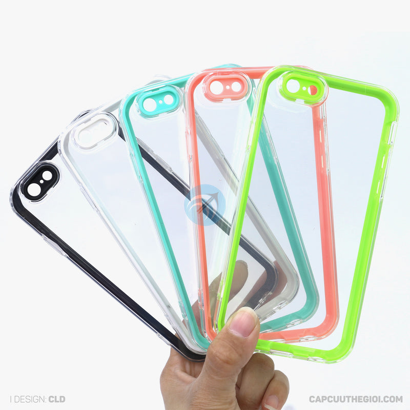 Ốp lưng IPHONE 6G/6S trong tách viền màu