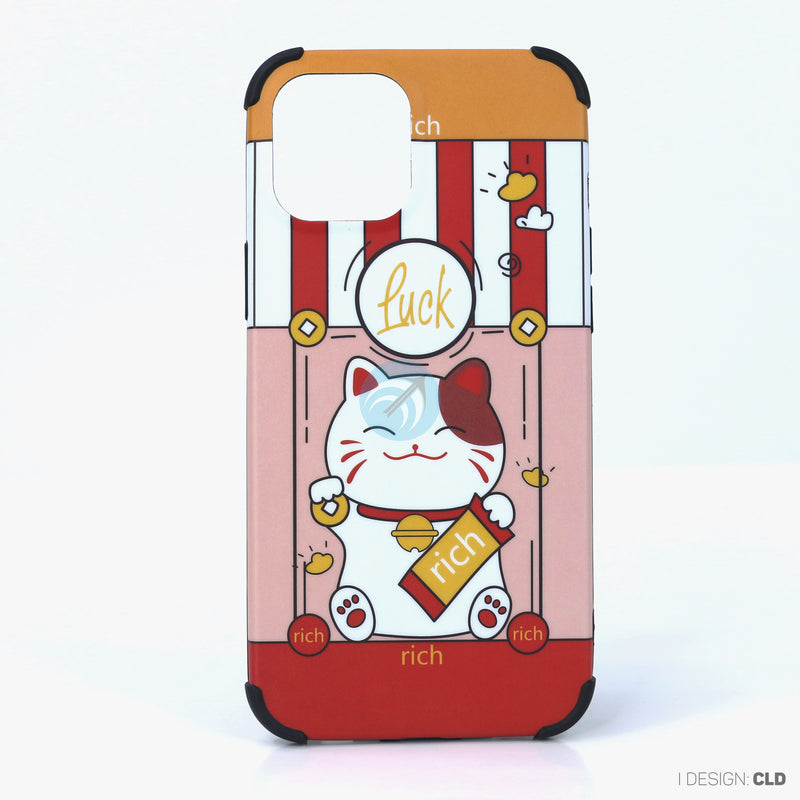 Ốp lưng IPHONE 12 PRO MAX hình mèo thần tài nhựa cứng