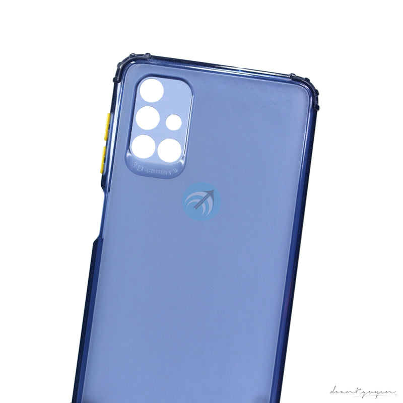ỐP LƯNG SAMSUNG A71 ( CHỐNG SỐC - NÚT 2 MÀU)