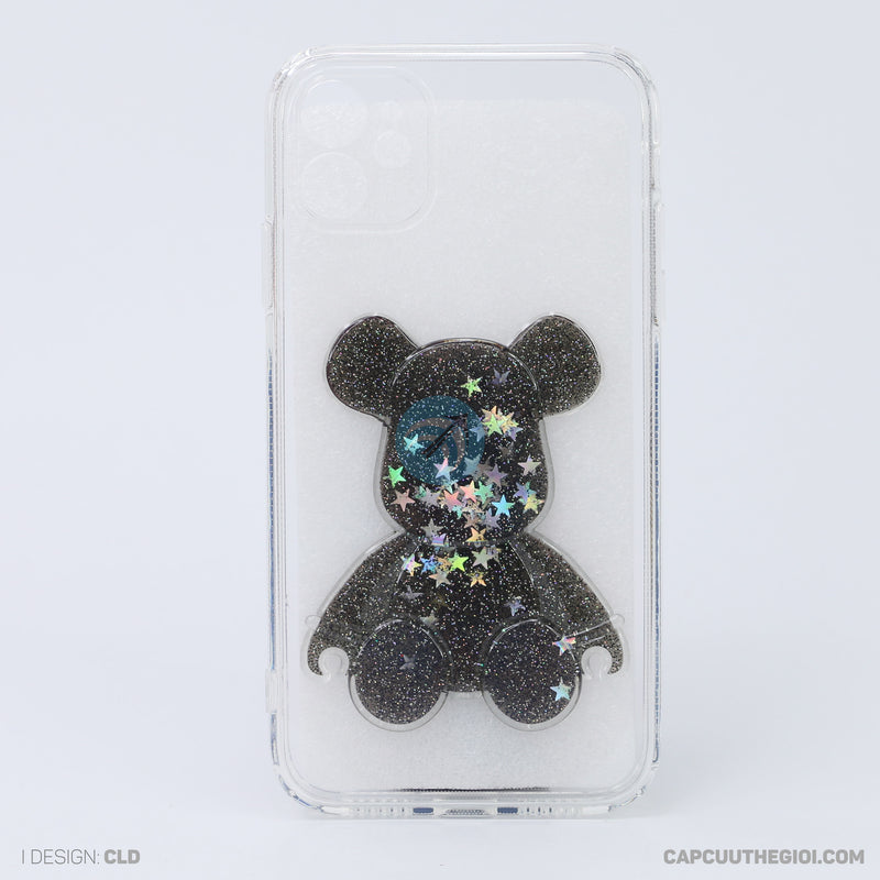 Ốp lưng IPHONE 11 6.1 trong hình gấu kim tuyến