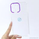 Ốp lưng IPHONE 13 PRO MAX trong viền camera màu tím REALSKY