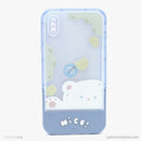 Ốp lưng IPHONE XS MAX silicon màu in hình kèm giá đỡ