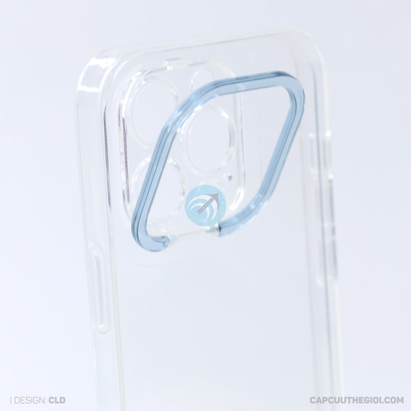 Ốp lưng IPHONE 13 PRO trong viền camera màu xanh biển REALSKY