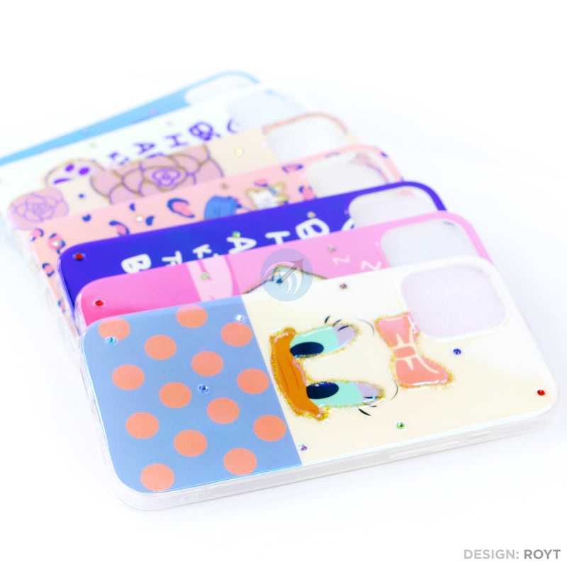 Ốp lưng IPHONE 12 PRO MAX hình viền dẻo gắn đá