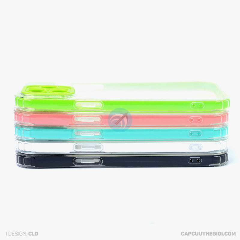 Ốp lưng IPHONE 12 PRO MAX trong tách viền màu