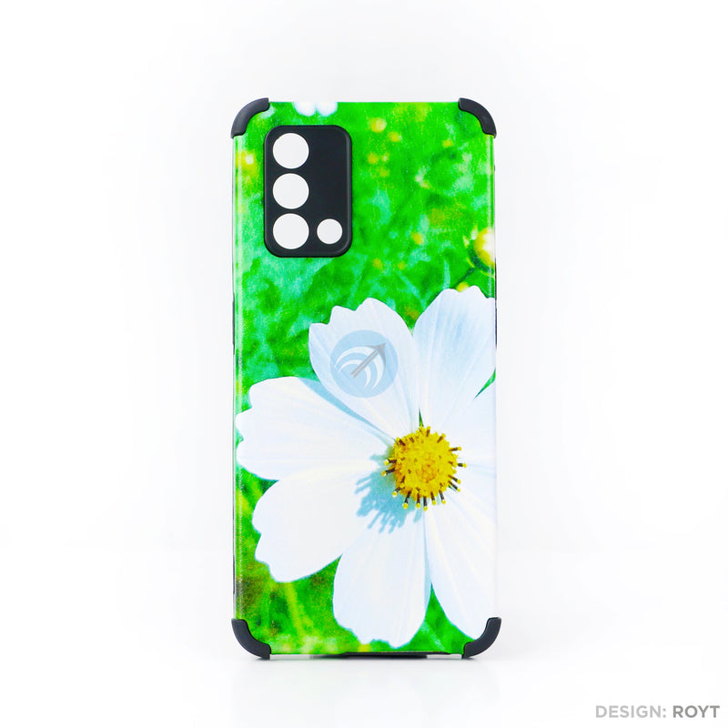 Ốp lưng OPPO A74 4G IMD da chống sốc hình hoa