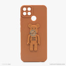 Ốp lưng REALME C25 hình gấu nổi có giá đỡ silicon màu