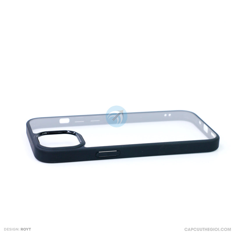 Ốp lưng IPHONE 13 6.1 lưng trong viền đen LIKGUS