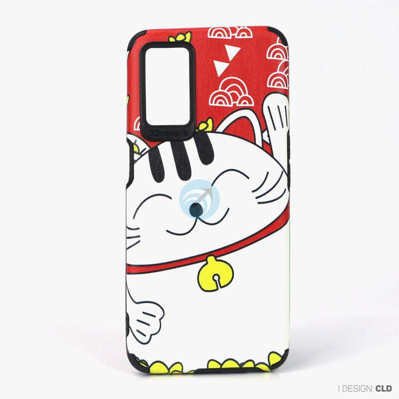 Ốp lưng OPPO A16 dẻo hình mèo thần tài