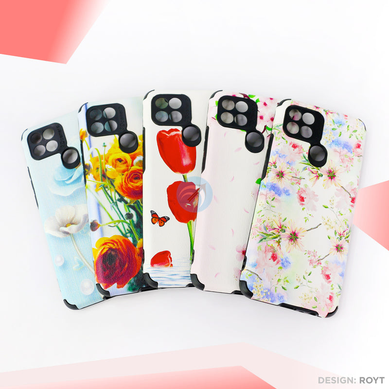 Ốp lưng OPPO A15 IMD da chống sốc hình hoa