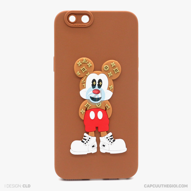 Ốp lưng OPPO A59 silicon màu hình nổi