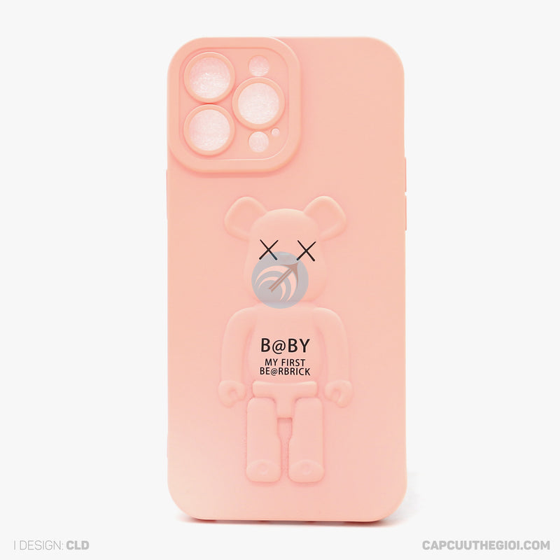 Ốp lưng IPHONE 13 PRO MAX gấu nổi đứng BABY silicon màu