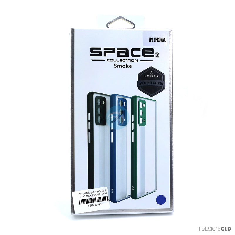 ỐP LƯNG ĐT IPHONE 11 PRO MAX (NHÁM HÌNH VIỀN MÀU SPACE HỘP)