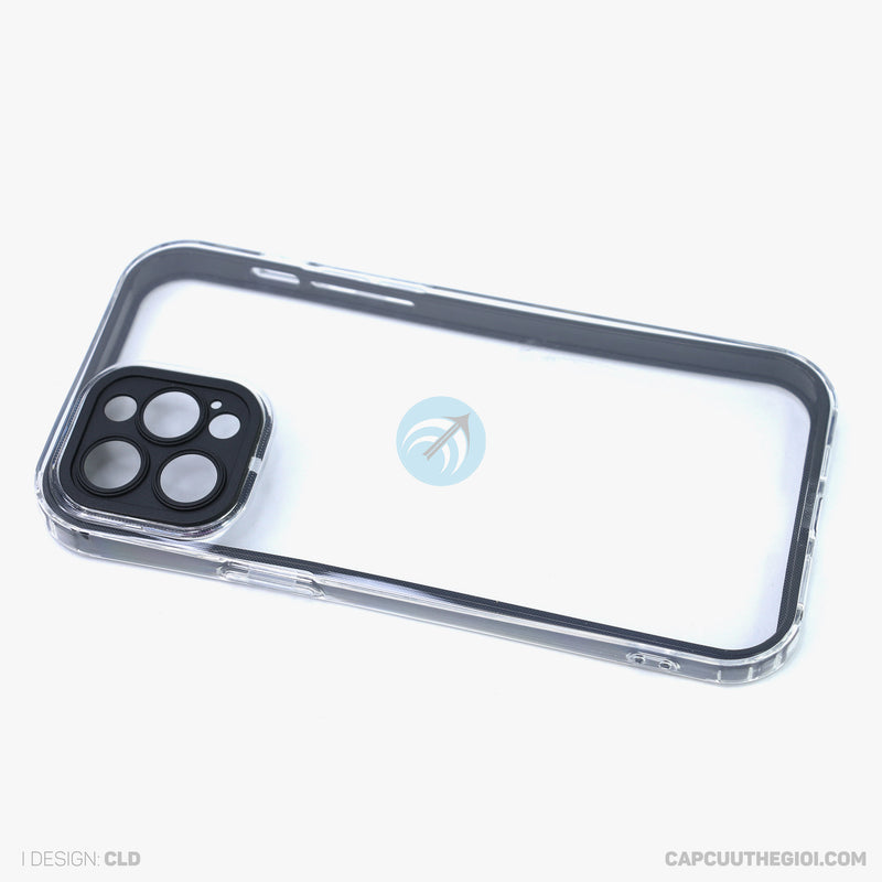 Ốp lưng IPHONE 12 PRO MAX trong tách viền màu