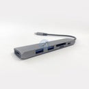 Cổng chuyển HYPERDRIVE BAR 6 in 1 usb-c hub gray (HD 22E-GRAY) bh12t