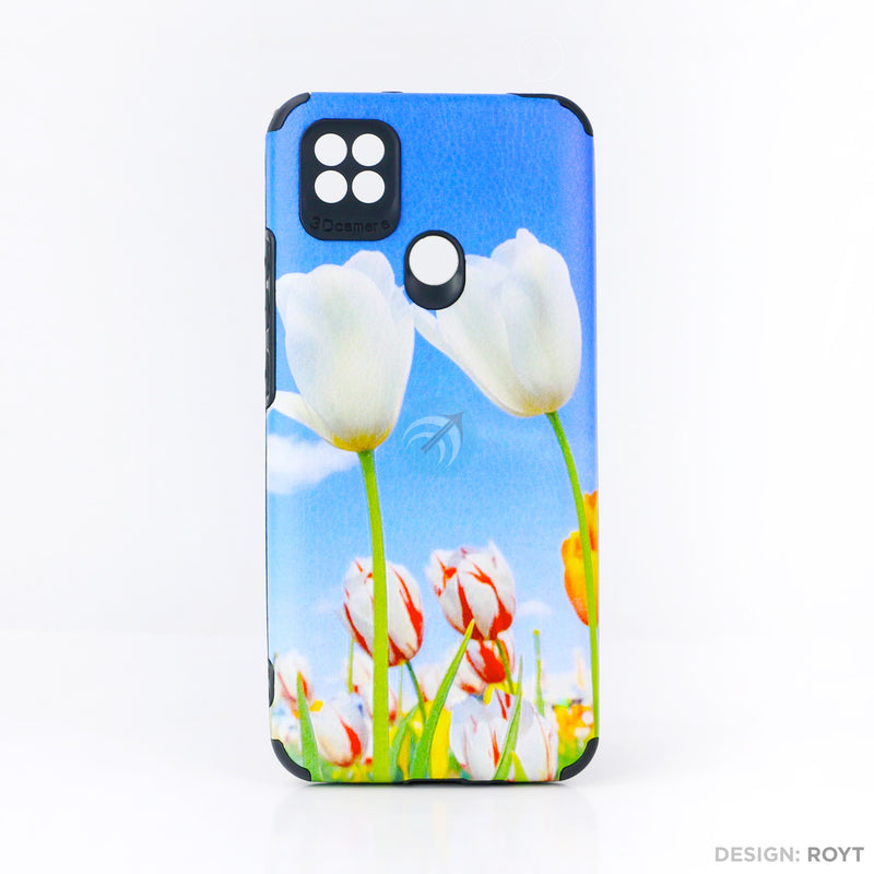 Ốp lưng XIAOMI REDMI 9C IMD da chống sốc hình hoa