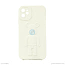 ỐP lưng IPHONE 11 6.1 hình nổi gấu đứng màu kem